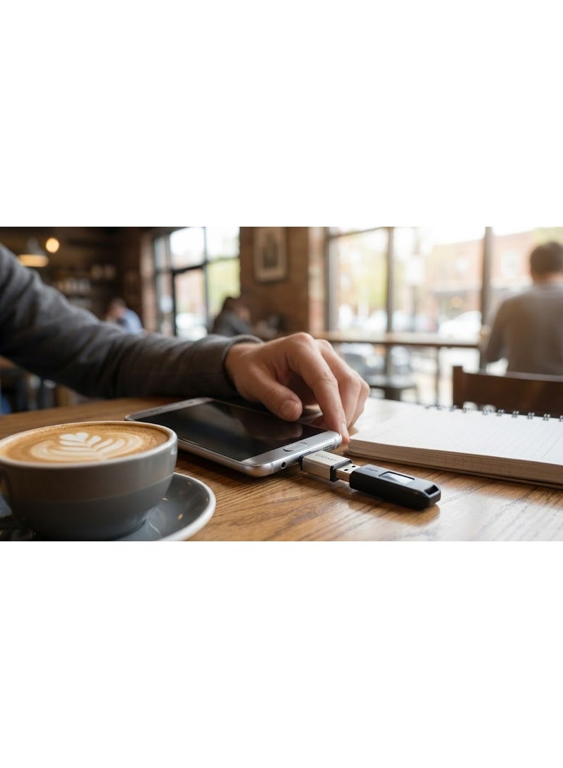 ستارت وصلة تحويل OTG معدنية صغيرة من ستارت (START ST-306) - منفذ مايكرو (Micro USB) إلى USB، تدعم نقل البيانات والشحن السريع، تصميم ألومنيوم - فضي - Image 3